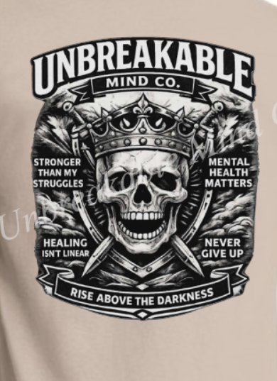 Unbreakable Mind Co. - Large Front Graphic White   - Ultra Cotton T-shirt