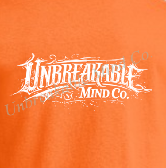 Unbreakable Mind Co. - Large Front Graphic White   - Gildan Blend Hooded Sweatshirt
