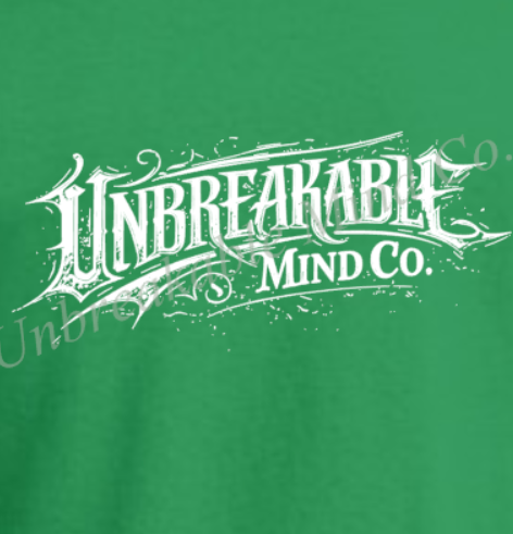 Unbreakable Mind Co. - Large Front Graphic White   - Gildan Blend Hooded Sweatshirt