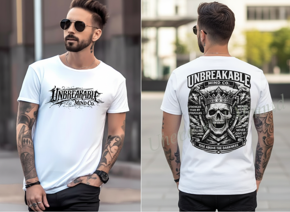 Unbreakable Mind Co. - Large Front Graphic - Ultra cotton T-shirt