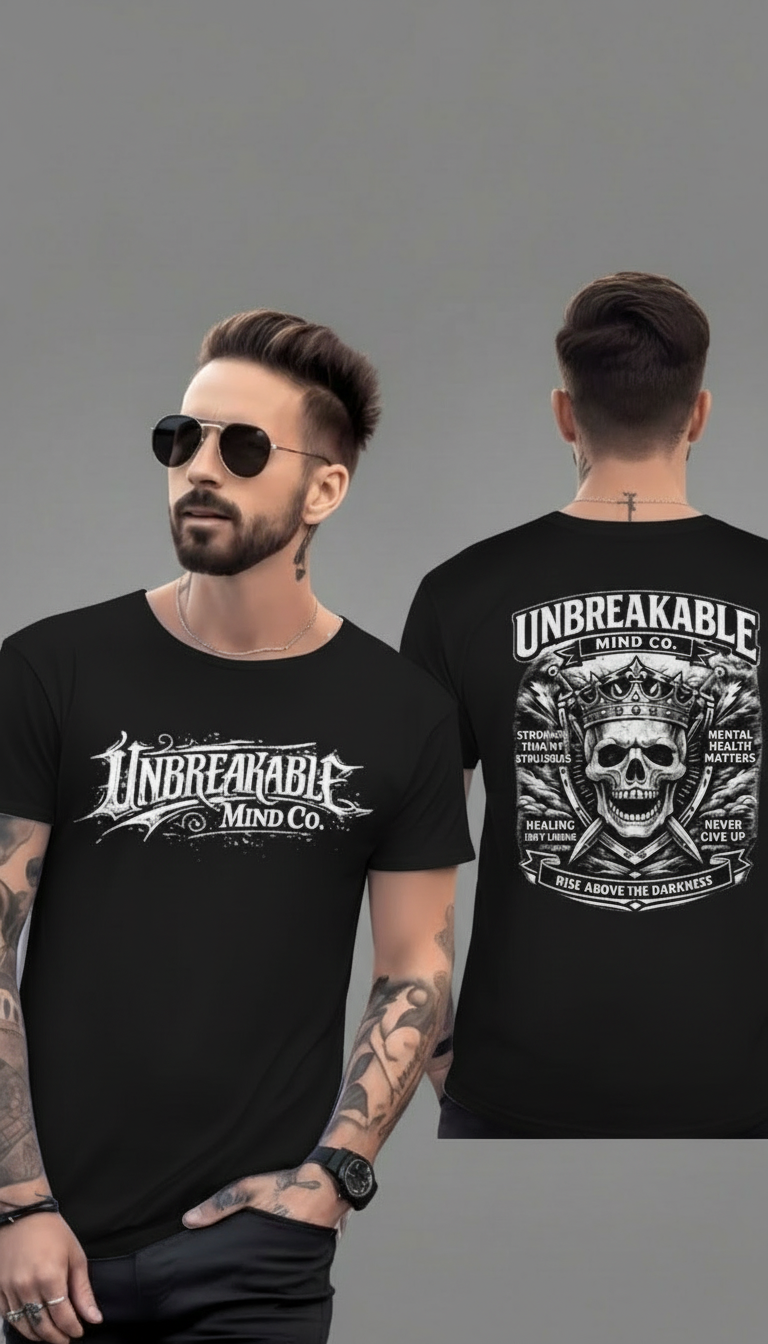 Unbreakable Mind Co. - Large Front Graphic White   - Ultra Cotton T-shirt